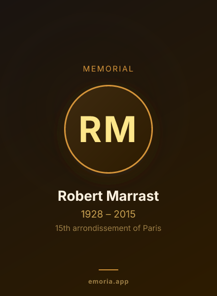 Memorial portrait of Robert Marrast