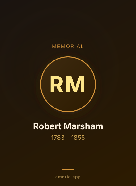 Memorial portrait of Robert Marsham