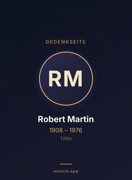 Gedenkportrait von Robert Martin