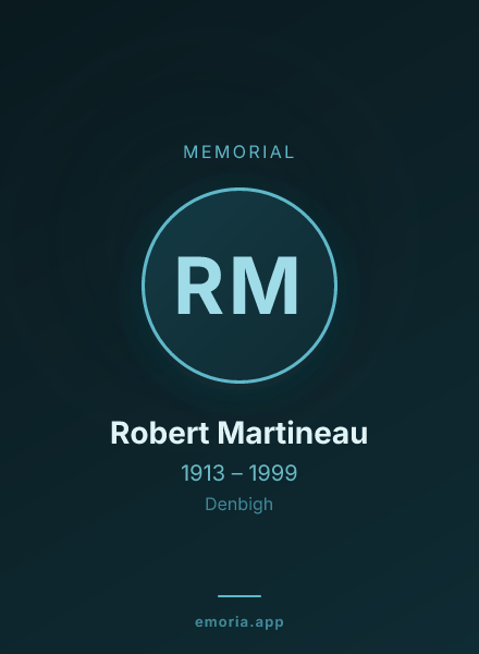 Memorial portrait of Robert Martineau