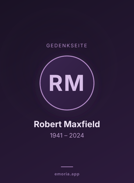 Gedenkportrait von Robert Maxfield