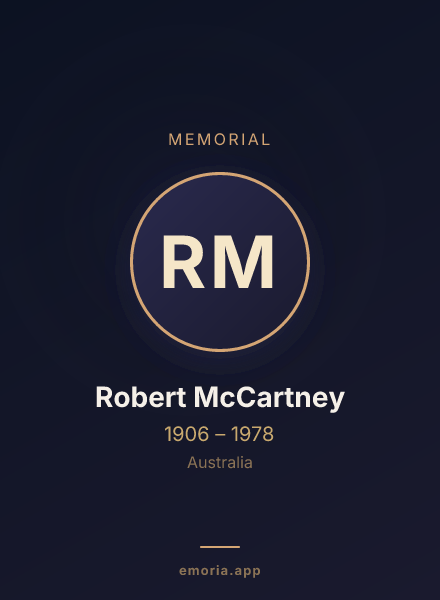 Memorial portrait of Robert McCartney