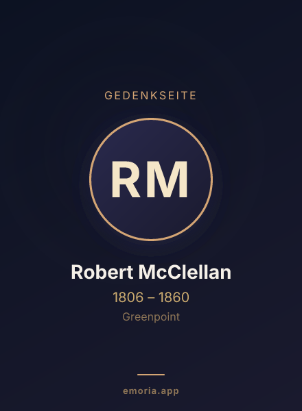 Gedenkportrait von Robert McClellan