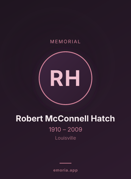 Memorial portrait of Robert McConnell Hatch