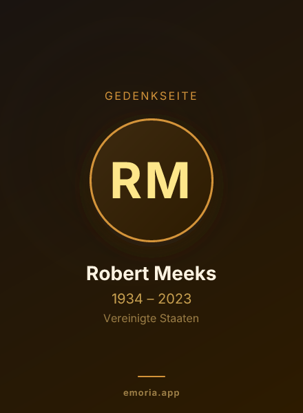 Gedenkportrait von Robert Meeks