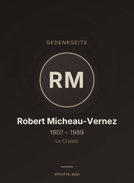Gedenkportrait von Robert Micheau-Vernez