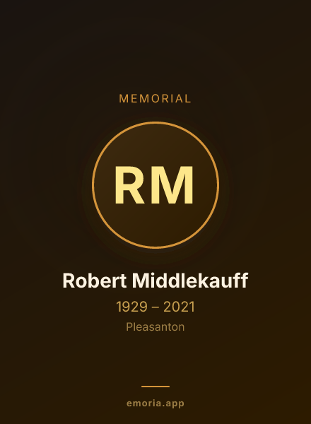 Memorial portrait of Robert Middlekauff