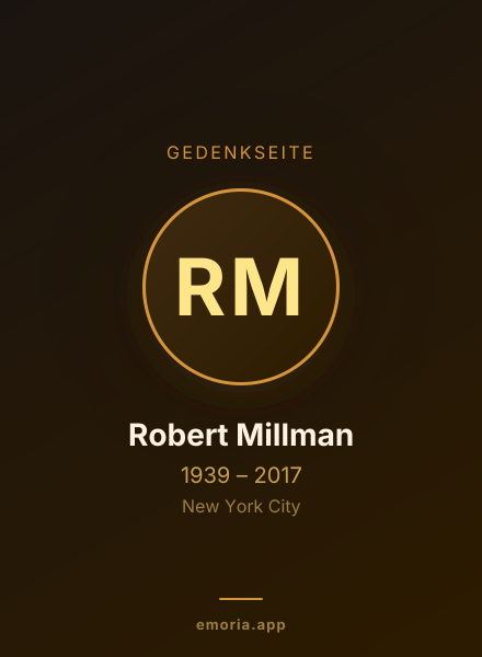 Gedenkportrait von Robert Millman