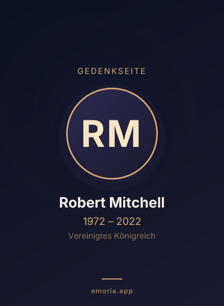 Gedenkportrait von Robert Mitchell