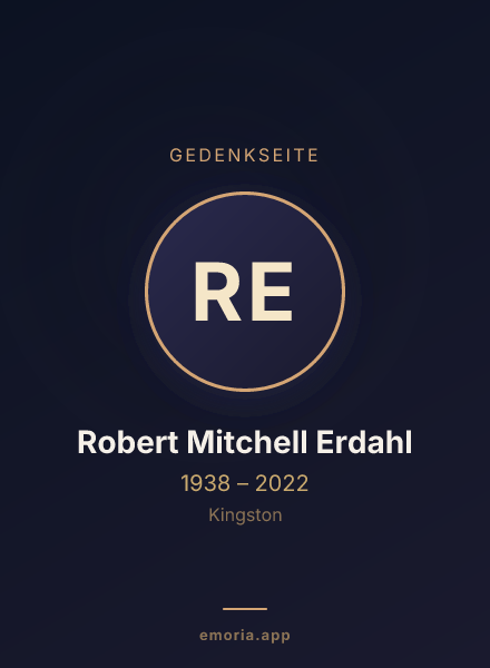Gedenkportrait von Robert Mitchell Erdahl