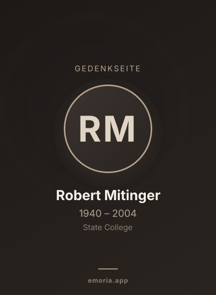 Gedenkportrait von Robert Mitinger