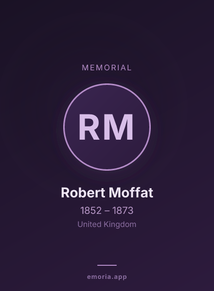 Memorial portrait of Robert Moffat