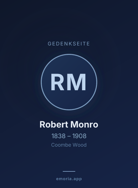 Gedenkportrait von Robert Monro