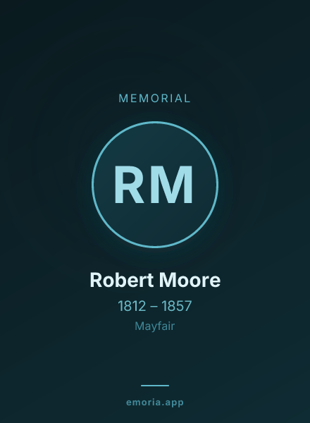 Memorial portrait of Robert Moore