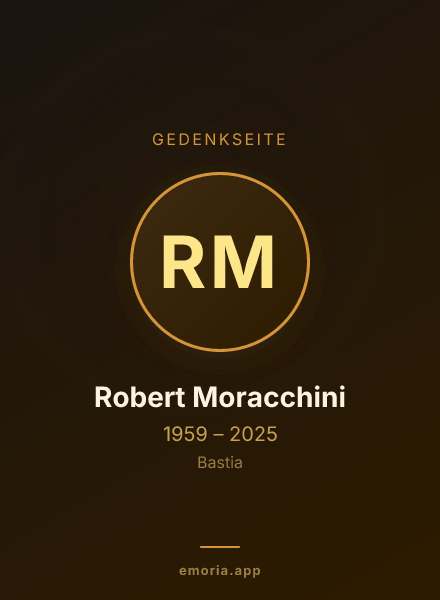 Gedenkportrait von Robert Moracchini