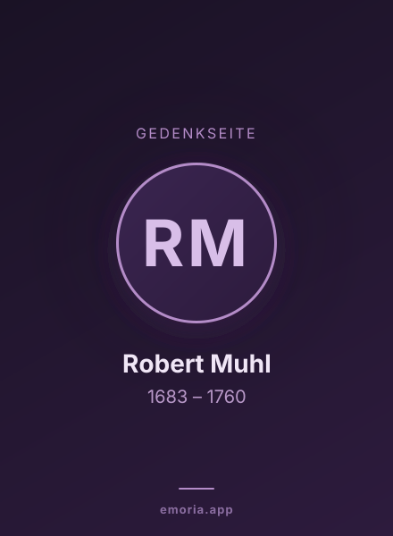 Gedenkportrait von Robert Muhl