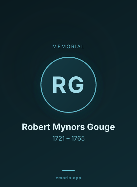 Memorial portrait of Robert Mynors Gouge