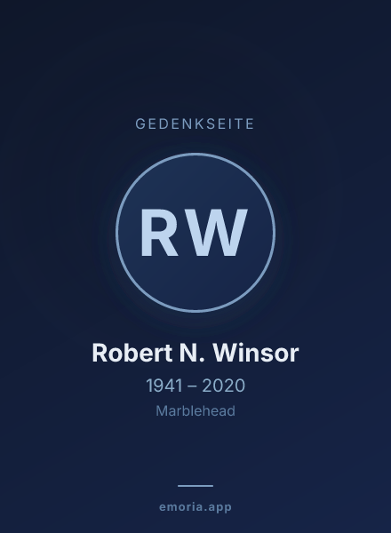 Gedenkportrait von Robert N. Winsor