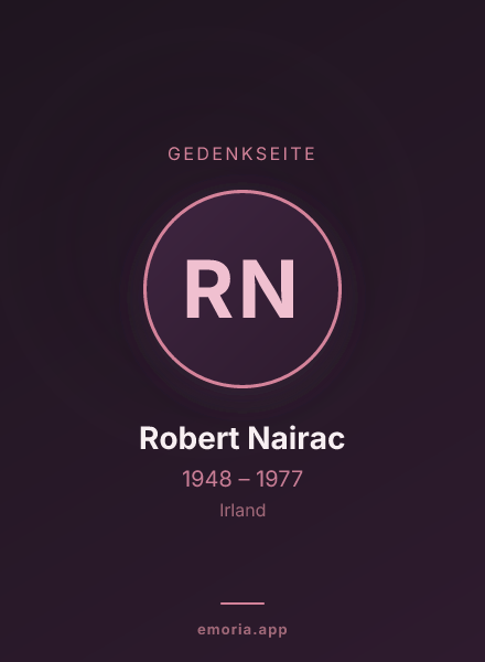 Gedenkportrait von Robert Nairac