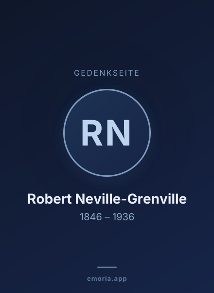 Gedenkportrait von Robert Neville-Grenville