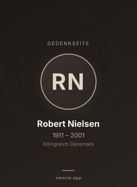 Gedenkportrait von Robert Nielsen