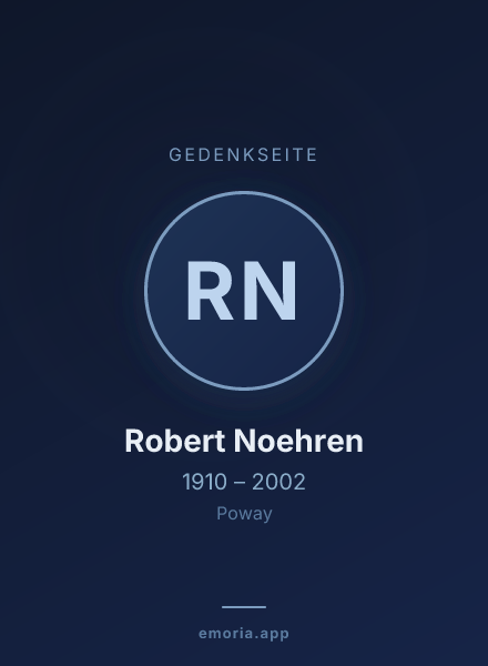 Gedenkportrait von Robert Noehren