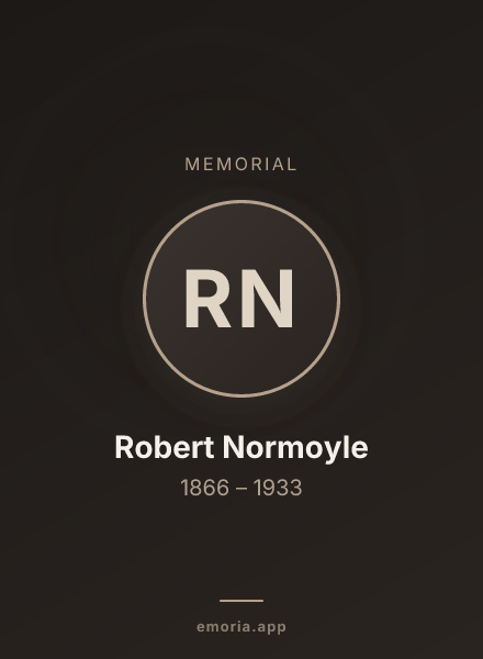 Memorial portrait of Robert Normoyle