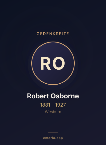 Gedenkportrait von Robert Osborne