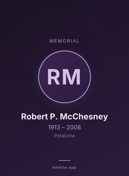 Memorial portrait of Robert P. McChesney
