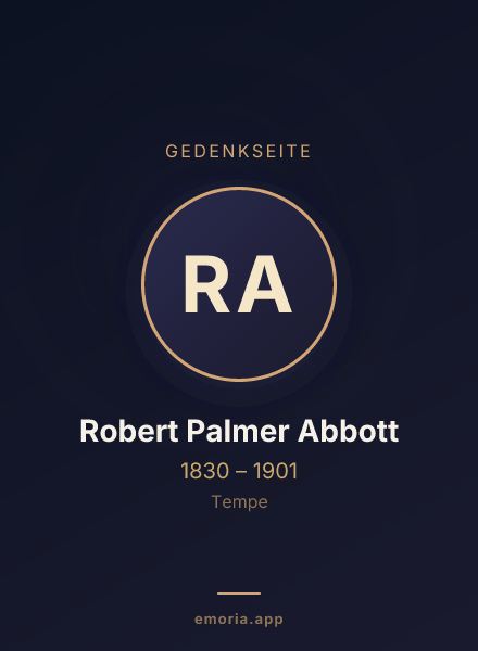 Gedenkportrait von Robert Palmer Abbott