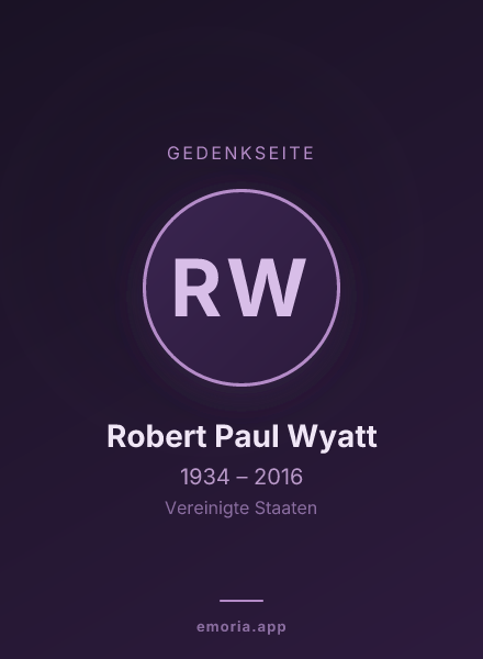 Gedenkportrait von Robert Paul Wyatt