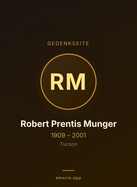 Gedenkportrait von Robert Prentis Munger