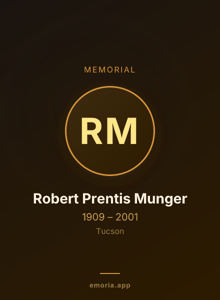 Memorial portrait of Robert Prentis Munger