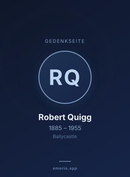 Gedenkportrait von Robert Quigg