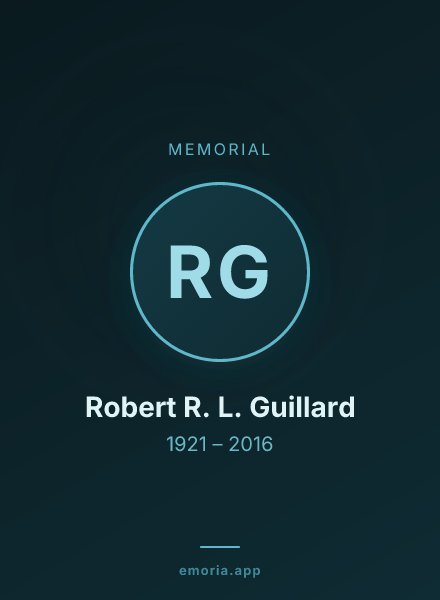 Memorial portrait of Robert R. L. Guillard
