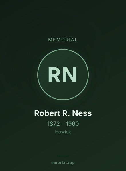 Memorial portrait of Robert R. Ness