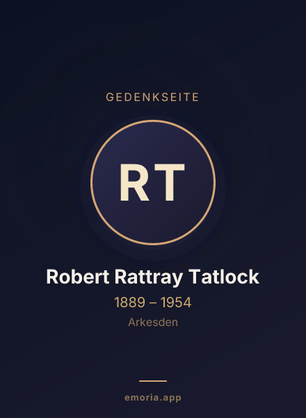Gedenkportrait von Robert Rattray Tatlock