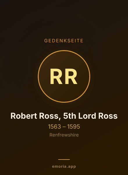 Gedenkportrait von Robert Ross, 5th Lord Ross