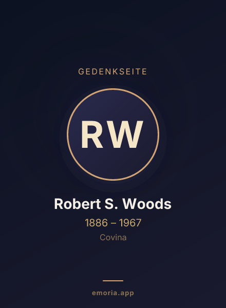 Gedenkportrait von Robert S. Woods