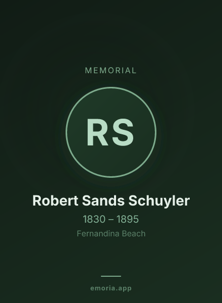 Memorial portrait of Robert Sands Schuyler