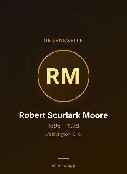 Gedenkportrait von Robert Scurlark Moore