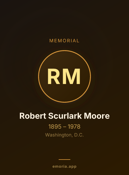Memorial portrait of Robert Scurlark Moore