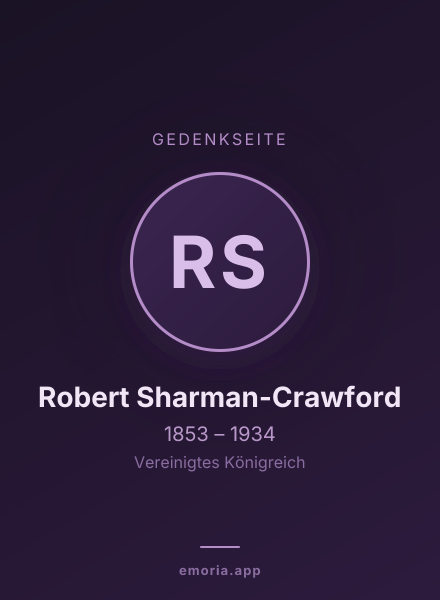 Gedenkportrait von Robert Sharman-Crawford