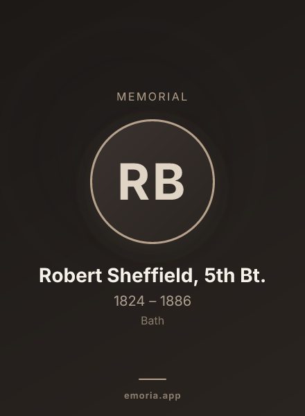 Memorial portrait of Robert Sheffield, 5th Bt.