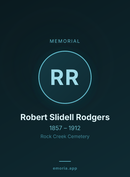 Memorial portrait of Robert Slidell Rodgers
