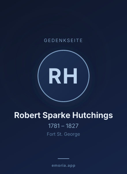 Gedenkportrait von Robert Sparke Hutchings