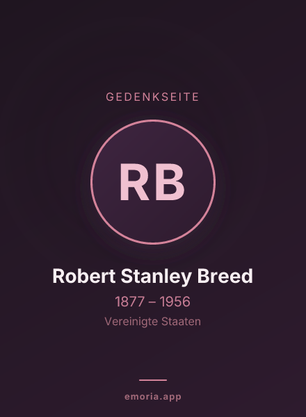 Gedenkportrait von Robert Stanley Breed