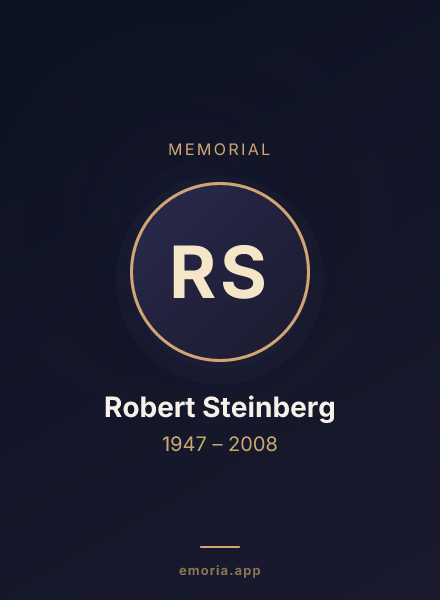 Memorial portrait of Robert Steinberg
