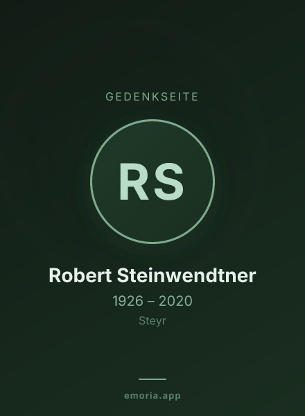 Gedenkportrait von Robert Steinwendtner