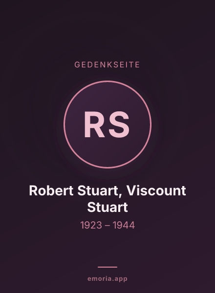 Gedenkportrait von Robert Stuart, Viscount Stuart
